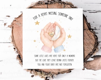 Baby Loss Card Personalised, Sympathy Card For Baby With Verse, Feather Condolence Card, Angel Baby Keepsake, Miscarriage Card