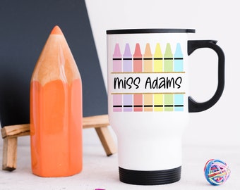 Personalised Teacher Travel Mug, Teacher Tools Gift, Teacher Thank You Gift, End Of Term, School Leaving Gift