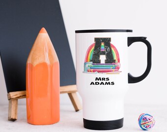Personalised Teacher Travel Mug, Teacher Thank You Gift, End Of Term Gift, Nursery Staff Gift, School Leaving Gift, Teaching Assistant Gift