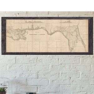 Vintage map of Florida Digital Download Old Florida Wall Map Circa 1829 housewarming gift