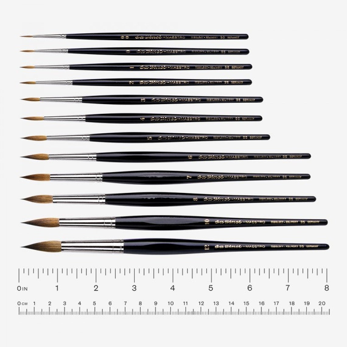 Da Vinci Watercolor Maestro Series 35 Red Sable Brush Round Etsy