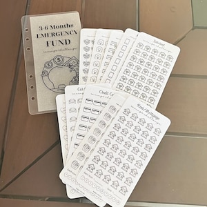 3 - 6 Months Emergency Fund Bundle | Baby Step #3 | Dave Ramsey | Vellum Cash Envelopes| Budget Envelopes | Savings Challenge| Cash Stuffing