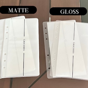CUSTOM | A6 | Vellum Cash Envelopes | Budget Envelopes |Money Envelope System |Sinking Funds| Frosted| Minimalist |Centre Line |Gloss |Matte