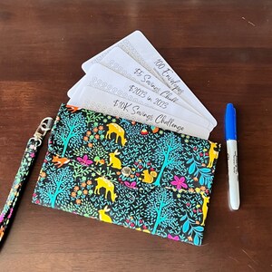 Savings Challenge Pouch | Rollover Pouch | Back to Bank | Cash Withdrawal Pouch | Bank Pouch | Handmade | Budget Envelopes| Purse with strap