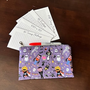 Savings Challenge Pouch | Rollover Pouch | Back to Bank | Cash Withdrawal Pouch | Bank Pouch | Handmade | Budget Envelopes | Purse | Wallet