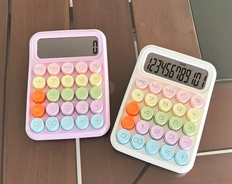Rainbow Keyboard Calculator | Cash Stuffing | Cash Budgeting | Sinking Funds | Office Use | Gift for her | Budgeting Essentials | Must Have