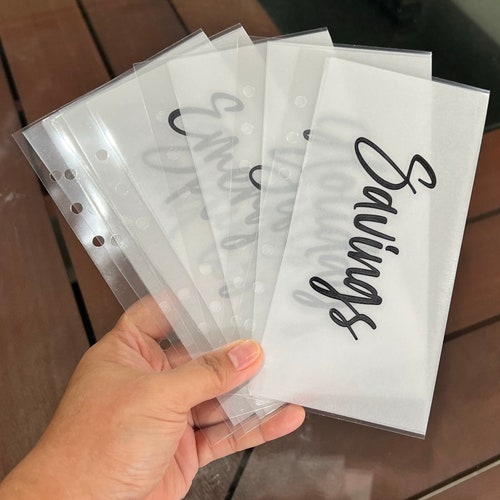Savings Challenge Vellum Laminated Cash Envelopes Budget Etsy Australia