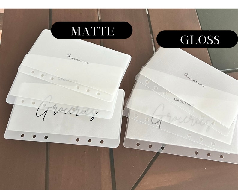 CUSTOM | A6 | Vellum Cash Envelopes | Budget Envelopes | Money Envelope System | Sinking Funds | Frosted | Minimalist | Matte | Gloss image 10