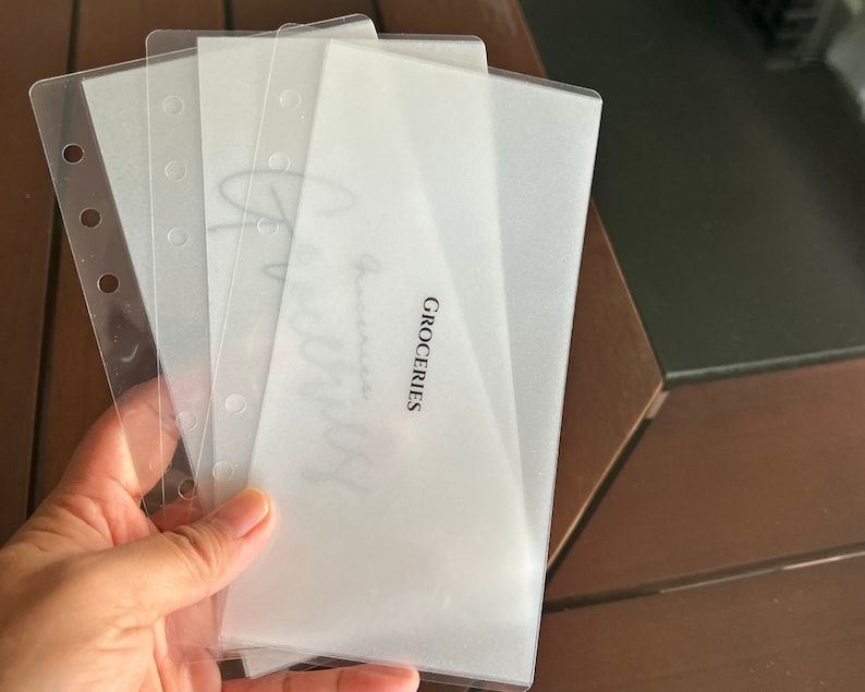 CUSTOM | A6 | Vellum Cash Envelopes | Budget Envelopes | Money Envelope System | Sinking Funds | Frosted | Minimalist | Matte | Gloss Block Lettering