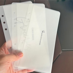 CUSTOM | A6 | Vellum Cash Envelopes | Budget Envelopes | Money Envelope System | Sinking Funds | Frosted | Minimalist | Matte | Gloss