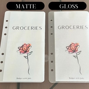 CUSTOM | A6 | Vellum Cash Envelopes | Budget Envelopes | Money Envelope System | Sinking Funds |Frosted| Minimalist| Floral| Matte | Gloss