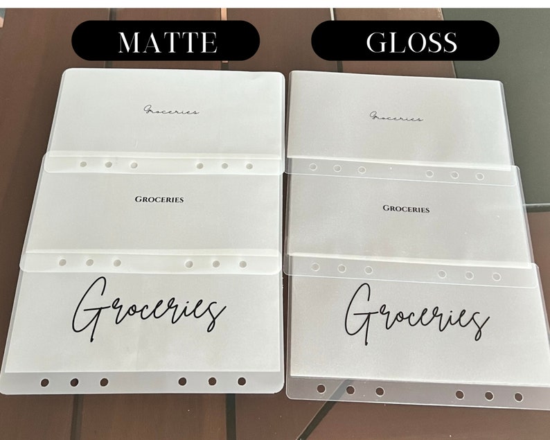 CUSTOM | A6 | Vellum Cash Envelopes | Budget Envelopes | Money Envelope System | Sinking Funds | Frosted | Minimalist | Matte | Gloss image 3