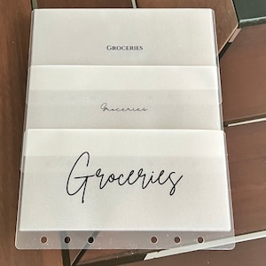 CUSTOM | A6 | Vellum Cash Envelopes | Budget Envelopes | Money Envelope System | Sinking Funds | Frosted | Minimalist | Matte | Gloss image 5