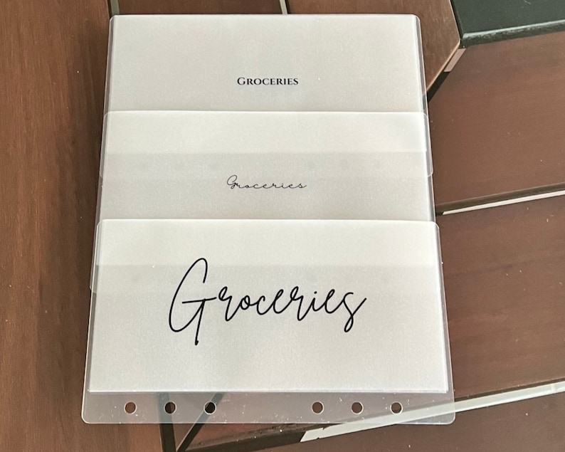 CUSTOM | A6 | Vellum Cash Envelopes | Budget Envelopes | Money Envelope System | Sinking Funds | Frosted | Minimalist | Matte | Gloss image 5