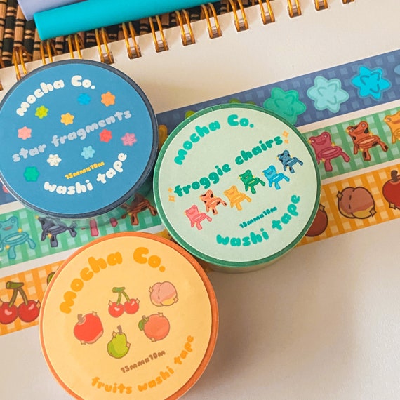 Cute Washi Tape | Animal Crossing Washi Tape | Kawaii Washi Tape | ACNH | Masking Tape | Cute Stationery | Froggie Chair