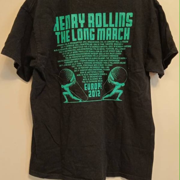 Henry Rollins the Long March tour shirt 2012 L