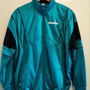 Diadora-trainingsjack jaren 90 L/XL vintage