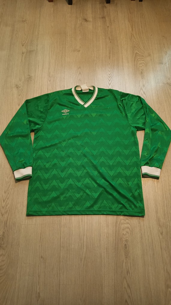 【★大感謝セール】 Football Sleeve Long Umbro 80s 90s Soccer Etsy - XL Size Shirt トップス