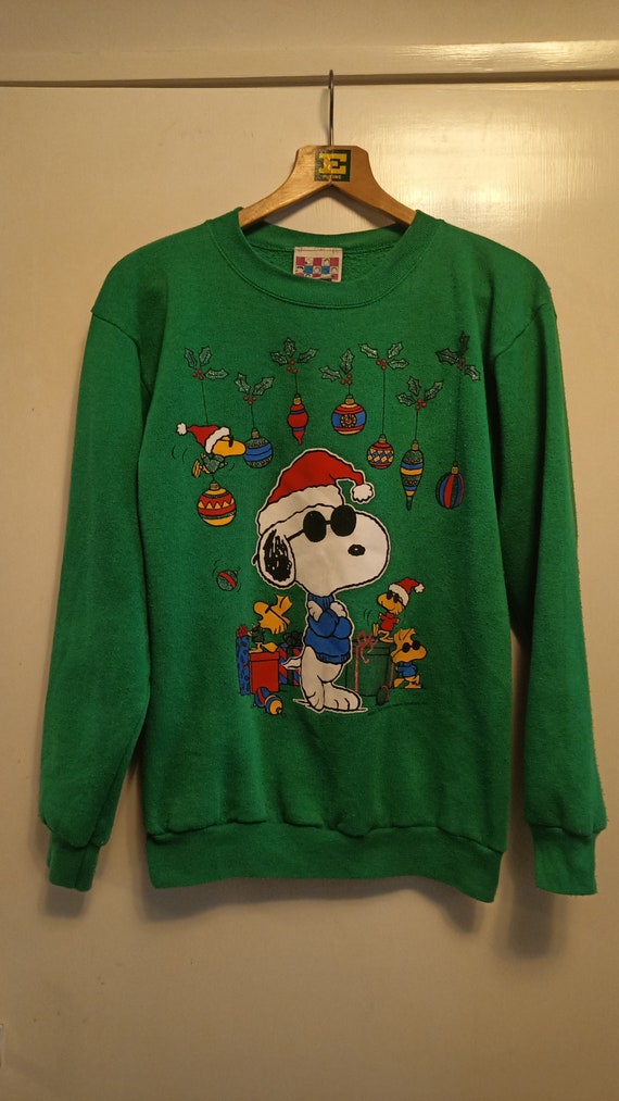 Vintage Snoopy Peanuts sweatshirt M 80s 90s made … - image 1