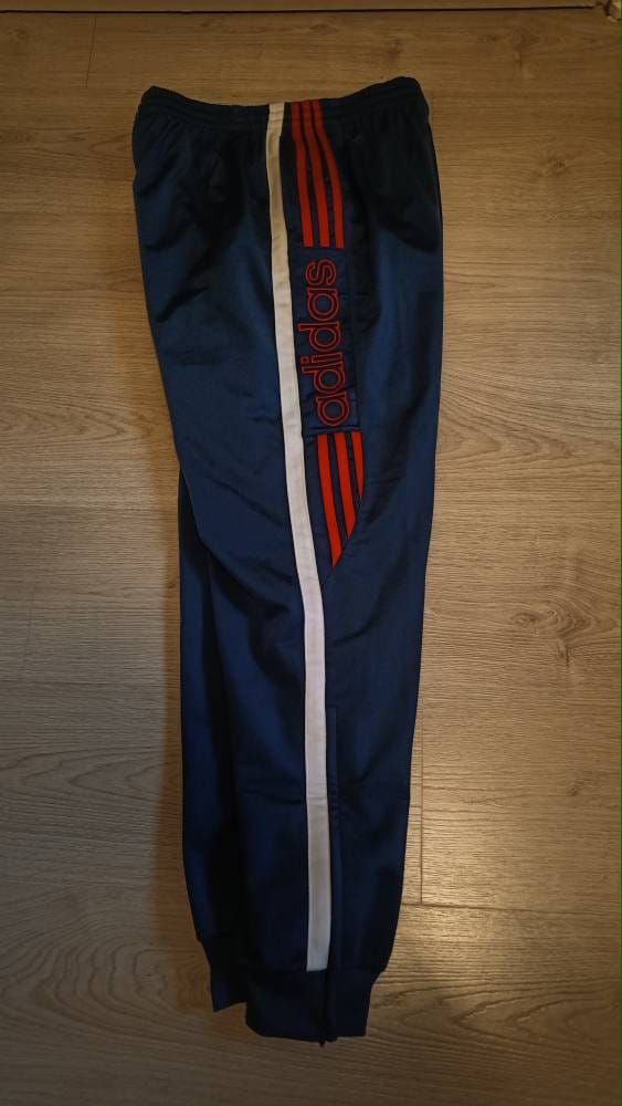 Adidas Vintage 90s Adidas Full button Up Track Pants Joggers  Grailed