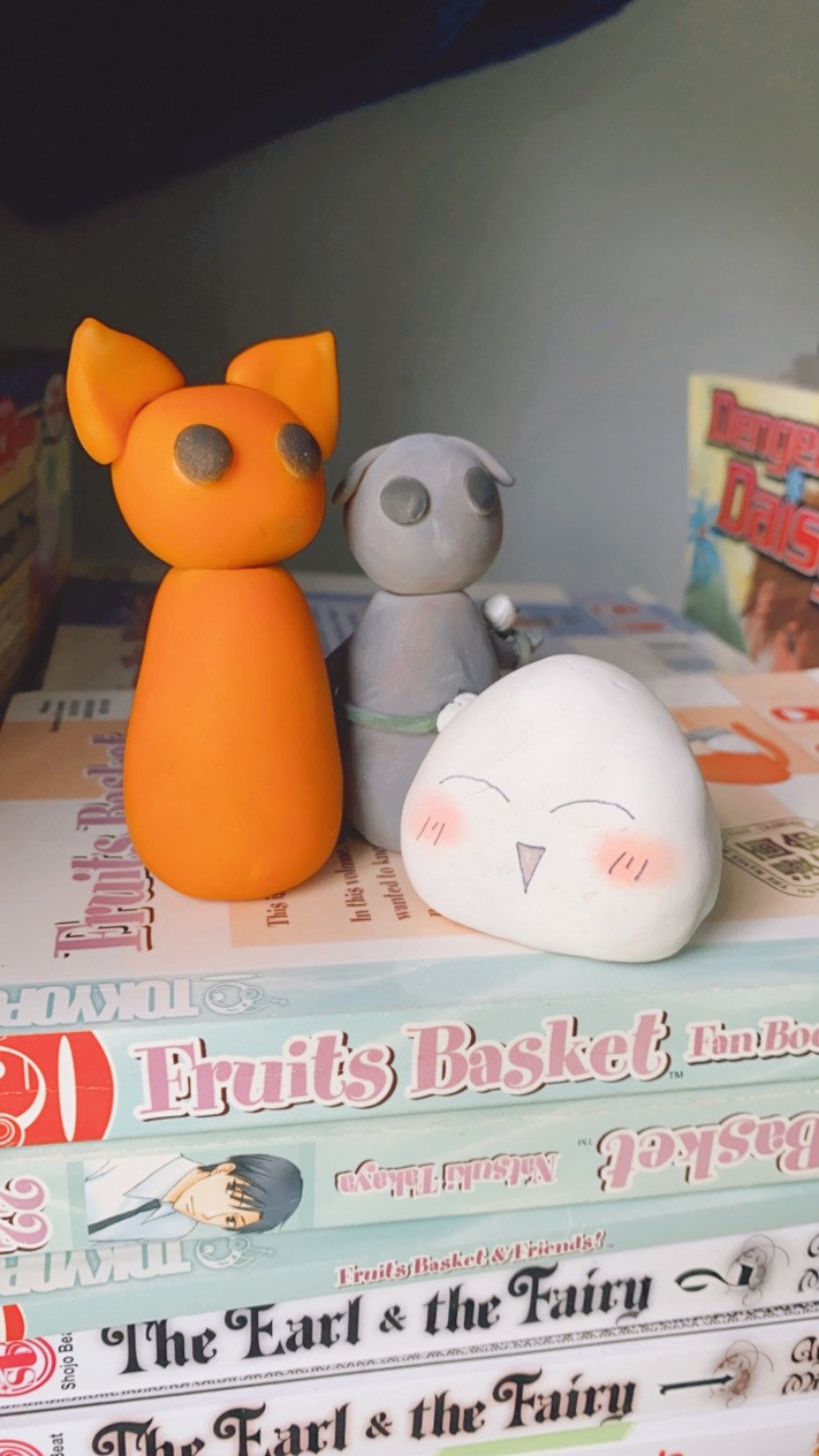 Fruits Basket figurines Rice ball/onigiri/tohru Cat/Kyo Etsy
