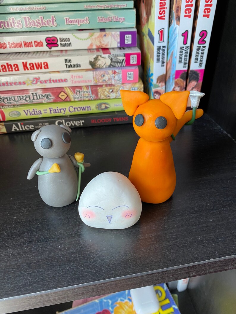 Fruits Basket figurines Rice ball/onigiri/tohru Cat/Kyo Etsy