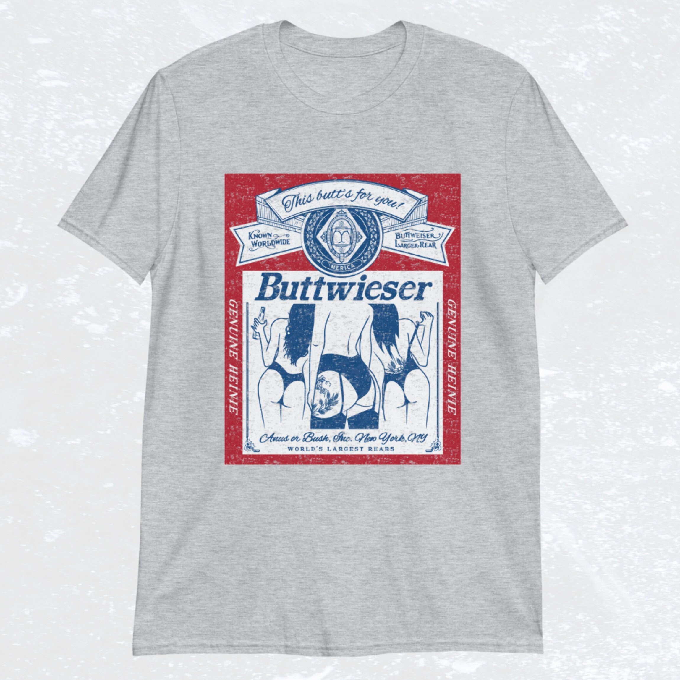 Buttwieser Parody T-shirt Funny Distressed T-shirt - Etsy