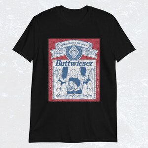 T-shirt parodie Buttwieser T-shirt effet vieilli drôle Worn Black