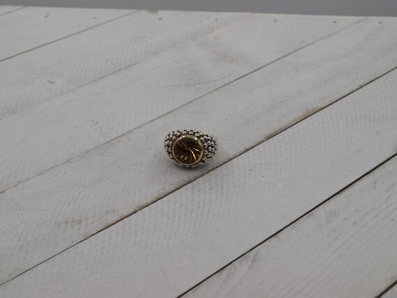 Vintage Ring with a Solid Sterling Silver Band wi… - image 7