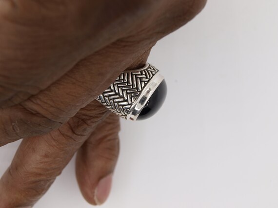 Bold and Beautiful Solid Sterling Silver Band set… - image 10