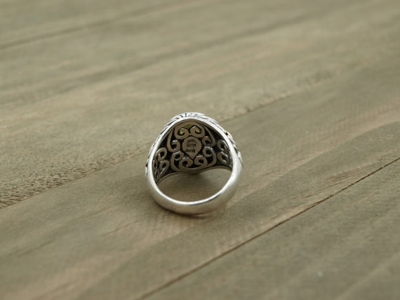 Solid Sterling Silver Ring with Matching Earrings… - image 5