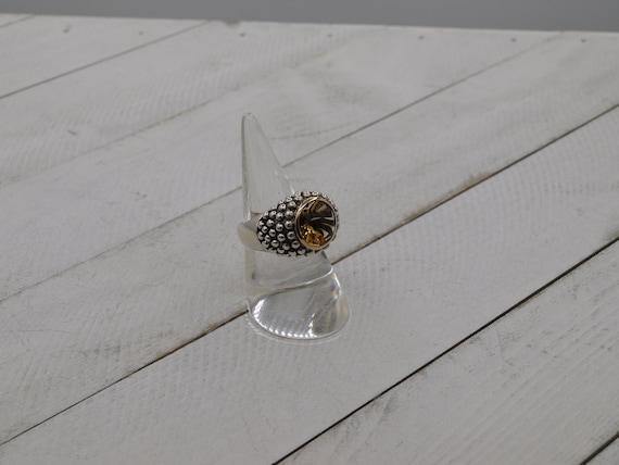 Vintage Ring with a Solid Sterling Silver Band wi… - image 2