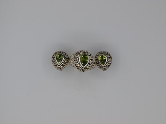 Solid Sterling Silver Ring with Matching Earrings… - image 8