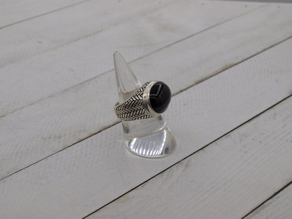 Bold and Beautiful Solid Sterling Silver Band set… - image 2