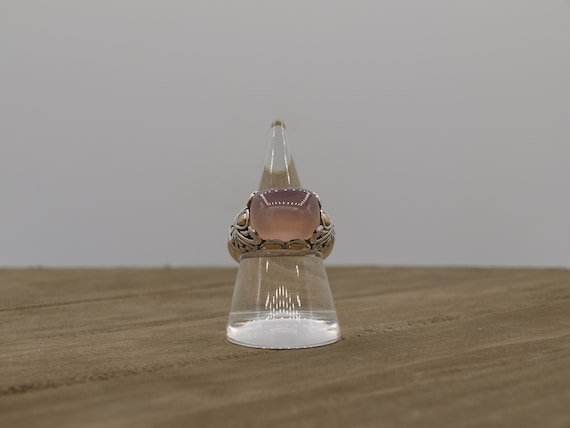 Solid Sterling Silver Ring Set Featuring a Rare 1… - image 7