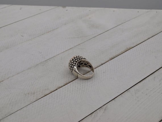 Vintage Ring with a Solid Sterling Silver Band wi… - image 4