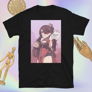 Anime waifu eating a burger