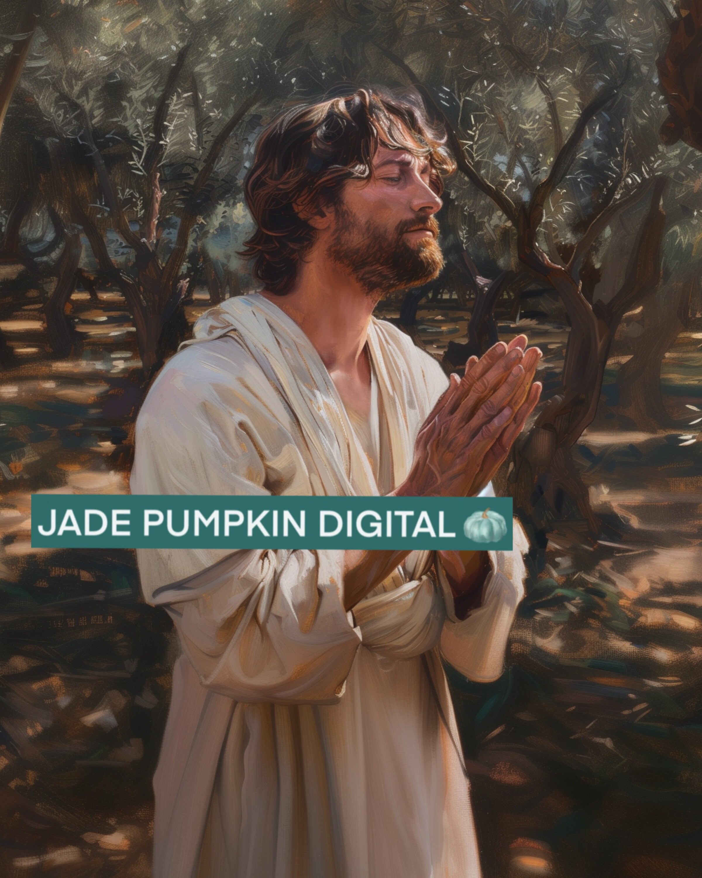 Lds Art, Christian art work, Christ in the Garden of Gethsemane, paintings of Christ, Christian digital art, Christ in an olive orchard