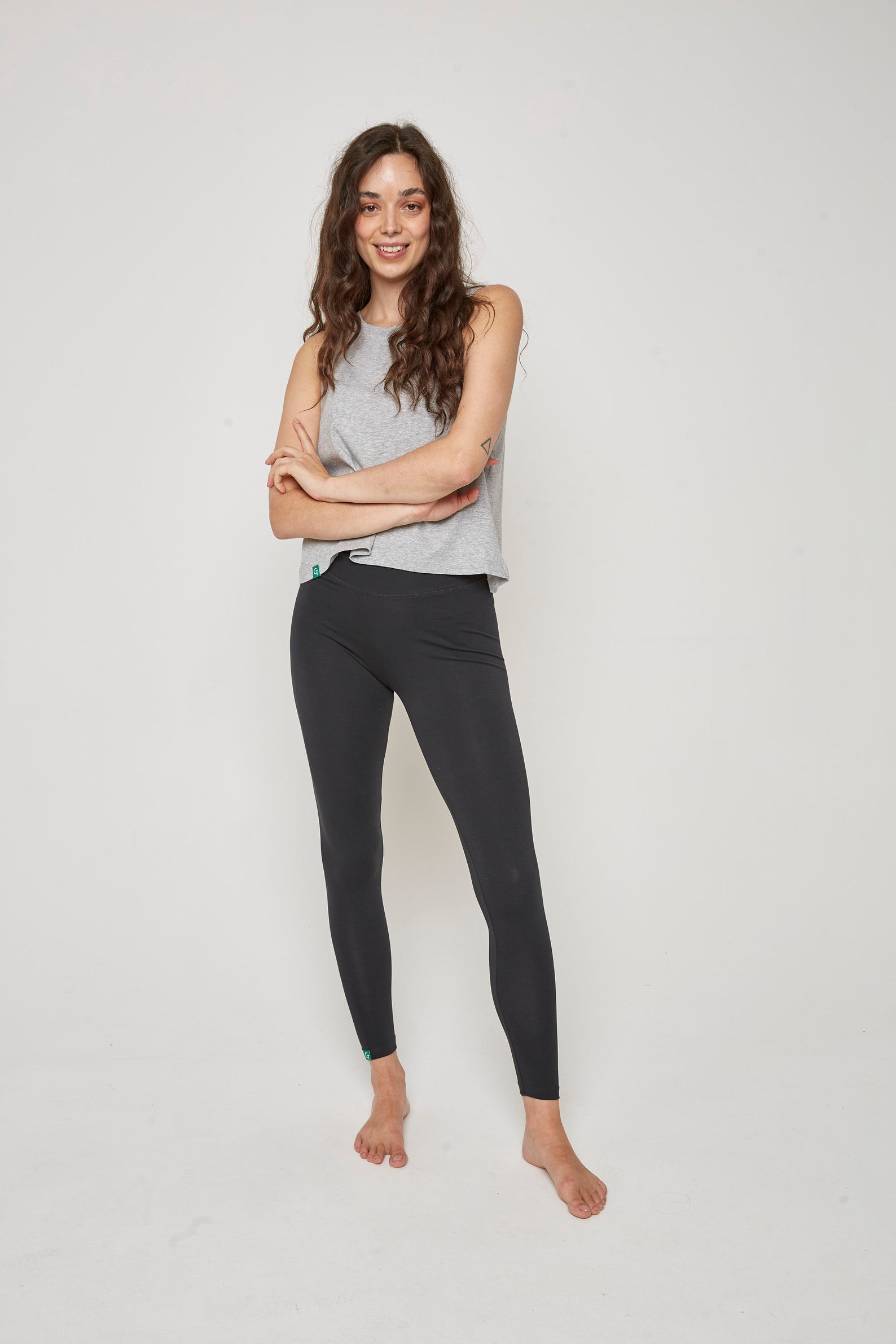 Black Organic Cotton Leggings