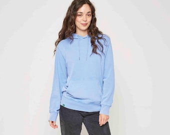 Damen Bio-Baumwolle Vintage Wash Hoodie - French Terry Pullover