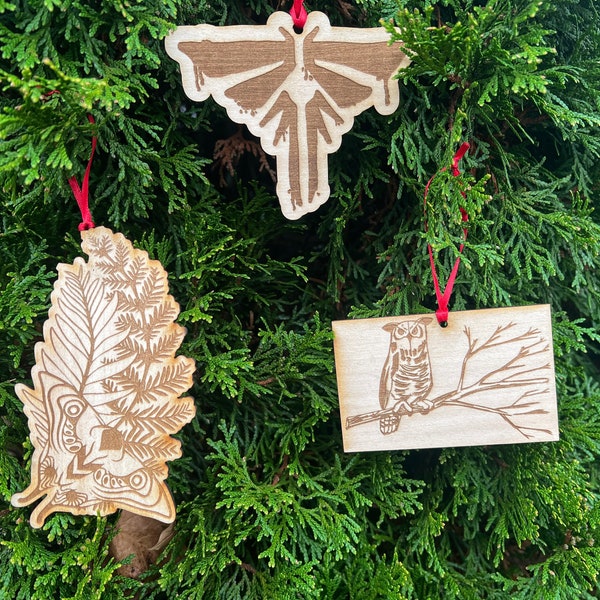 The Last of Us Wooden Ornaments