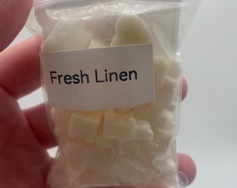 Fresh Linen Soy Wax Melts, Heart Teddy Bear Sampler Bag (2.36" x 3.54")