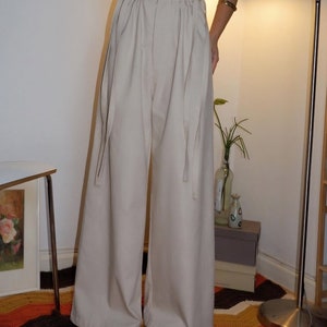 Womans Tie Linen Pants Suitable for various occasions, Stylish and comfortable Premium quality linen fabric. zdjęcie 3