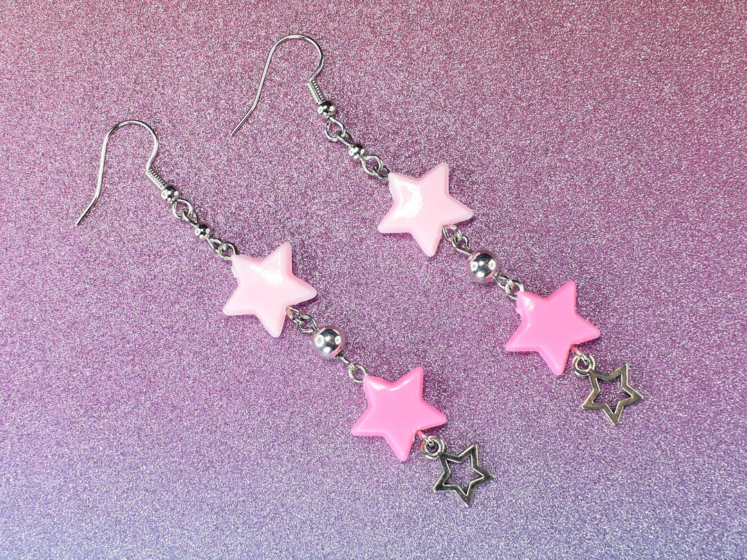 80s Star Earrings main image 1