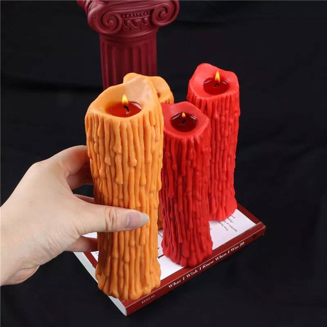 Cool Silicone Dripping Candle Making Mold for Candles Small Business