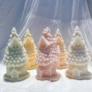 Christmas Tree Candle Molds - 2 Size Douglas Fir Silicone Mold For Soap & Candles