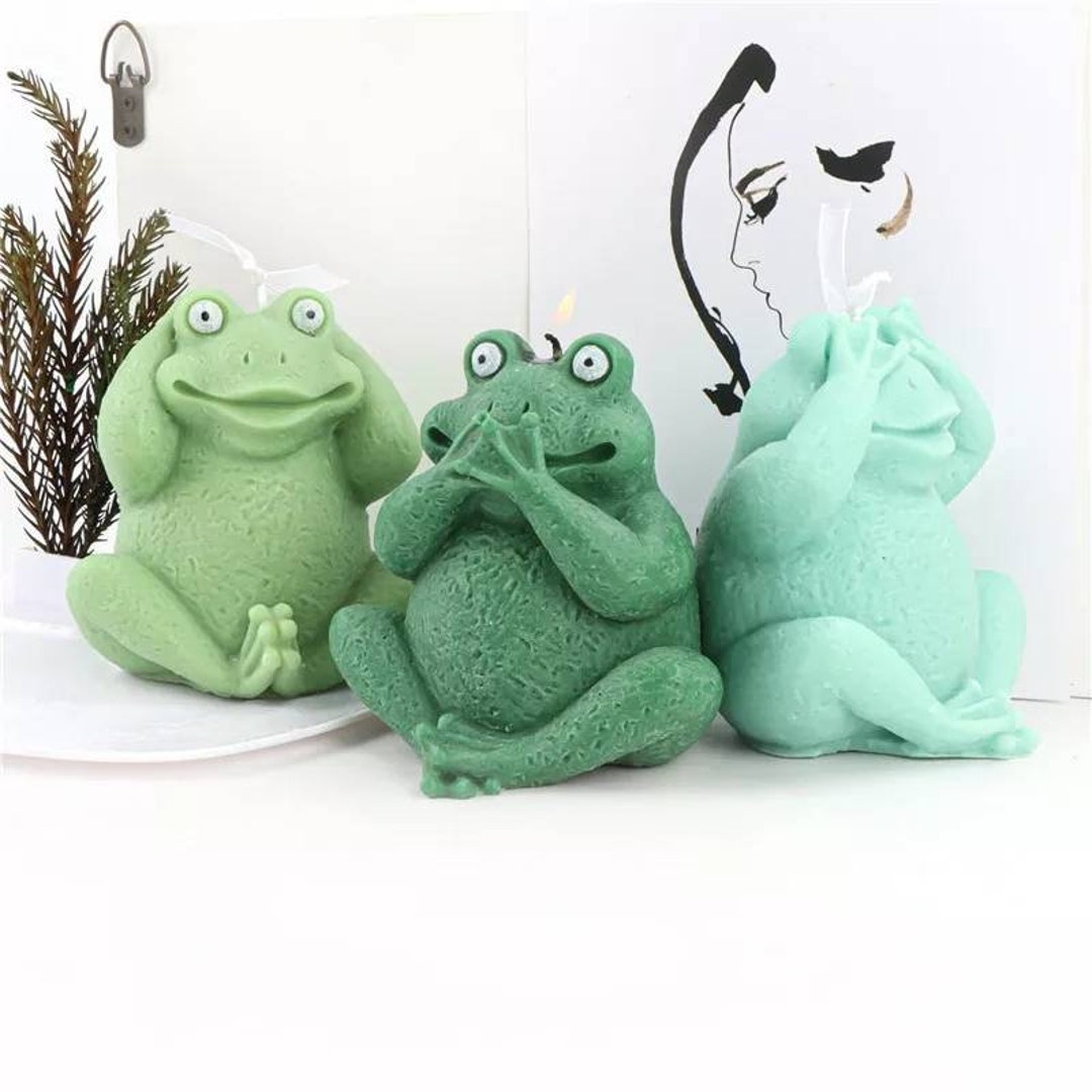 Cool Frog Molds 3D Big Large Silicone Mold Candle Making Chocolate