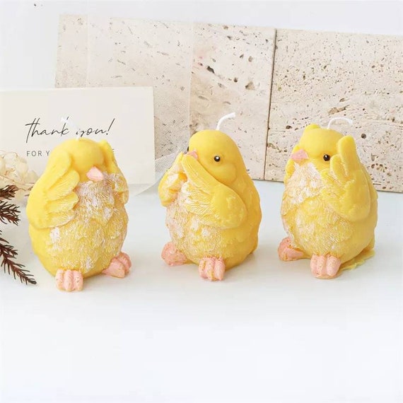 3D Chicken Candle Mold Silicone Diy Craft Antique Candle Molds for