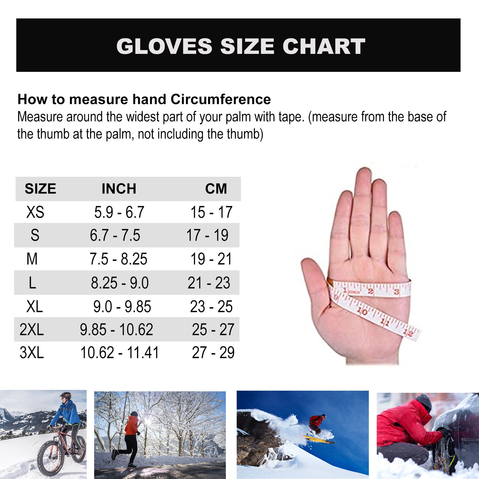 Winter Gloves Touchscreen Gloves Waterproof Thermal Gloves Ski - Etsy