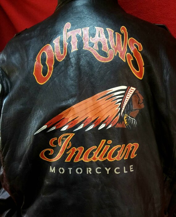 Vintage Motorcycle Leather Jacket 